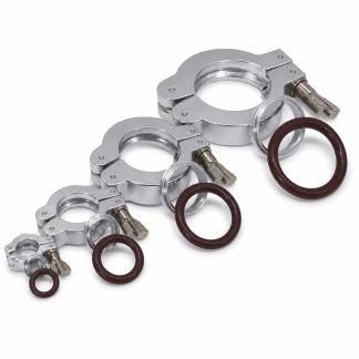 Stainless Steel / Aluminum Vacuum Clamp (KF16–KF50)