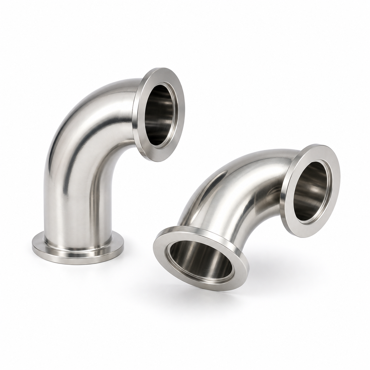 304 Stainless Steel KF 90° Vacuum Elbow